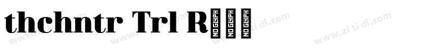 Athachantr Trial Re字体转换